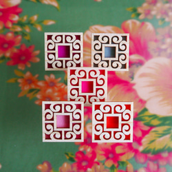 日本柏樹材料奇卡製成的胸針[02] 第2張的照片