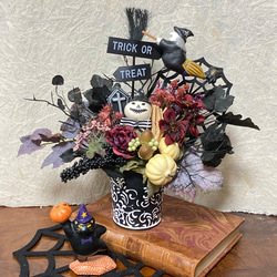 ＂ダークハロウィン！お化けカボチャのジャックと魔女＂大人可愛いHalloween飾り『ハロウィン2021』 10枚目の画像