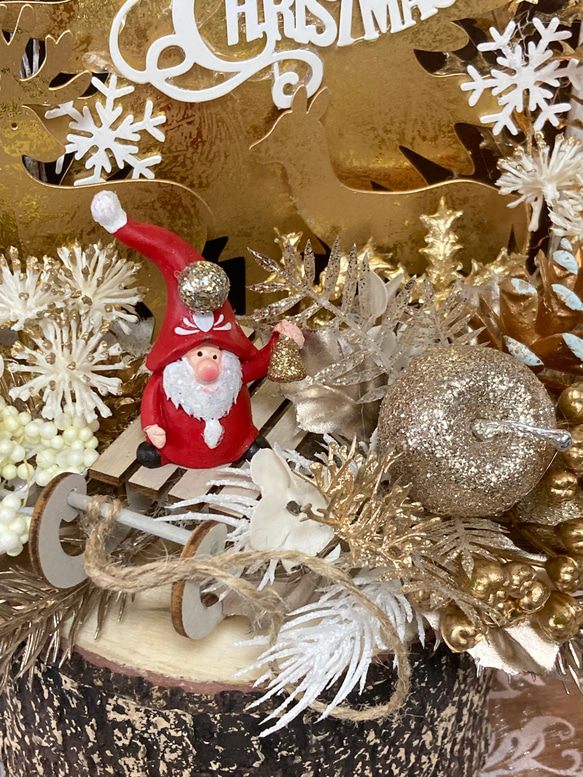 "サンタが金色のベルを鳴らせば！！輝く聖夜の森に！"大人の暮らしに似合うクリスマス 飾り 6枚目の画像