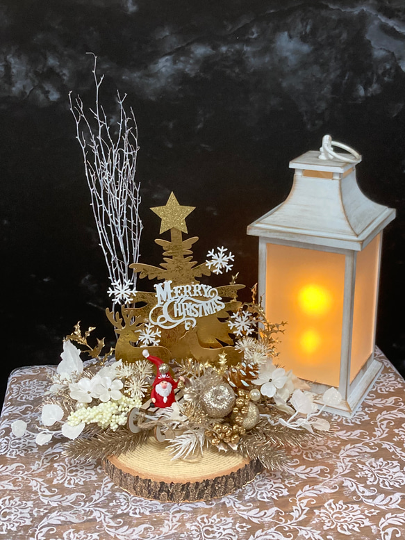 "サンタが金色のベルを鳴らせば！！輝く聖夜の森に！"大人の暮らしに似合うクリスマス 飾り 7枚目の画像