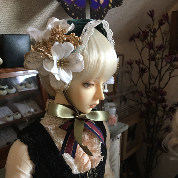 キャストドール用アクセサリー】ヘッドドレス グリーンタイプ その他