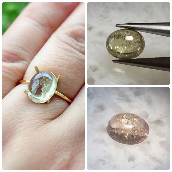 Silver 925 18kgp カラーチェンジ ダイアスポアのリング 指輪・リング  