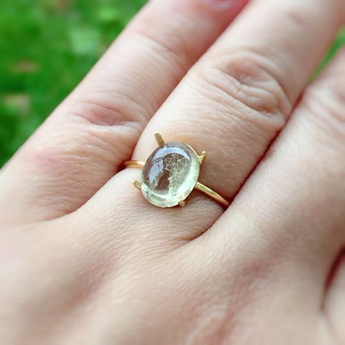 Silver 925 18kgp カラーチェンジ ダイアスポアのリング 指輪・リング  