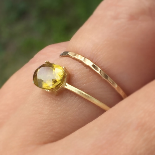 Silver925 18kgp カラーチェンジ クロムスフェーン リング 指輪