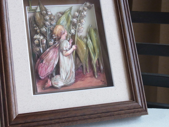 シャドーボックス　額　絵　妖精　イラスト　立体　アート シャドーボックス 額 絵 妖精 イラスト 立体 アート 立体 ボックスアート