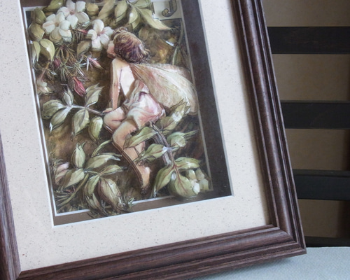 シャドーアートボックス　花 シャドーボックス 3Dアート 花の作品 - メルカリ