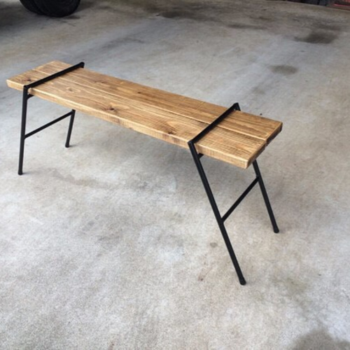 ワークベンチ 【アイアン脚】 ソファ・ベンチ anvilworks 通販