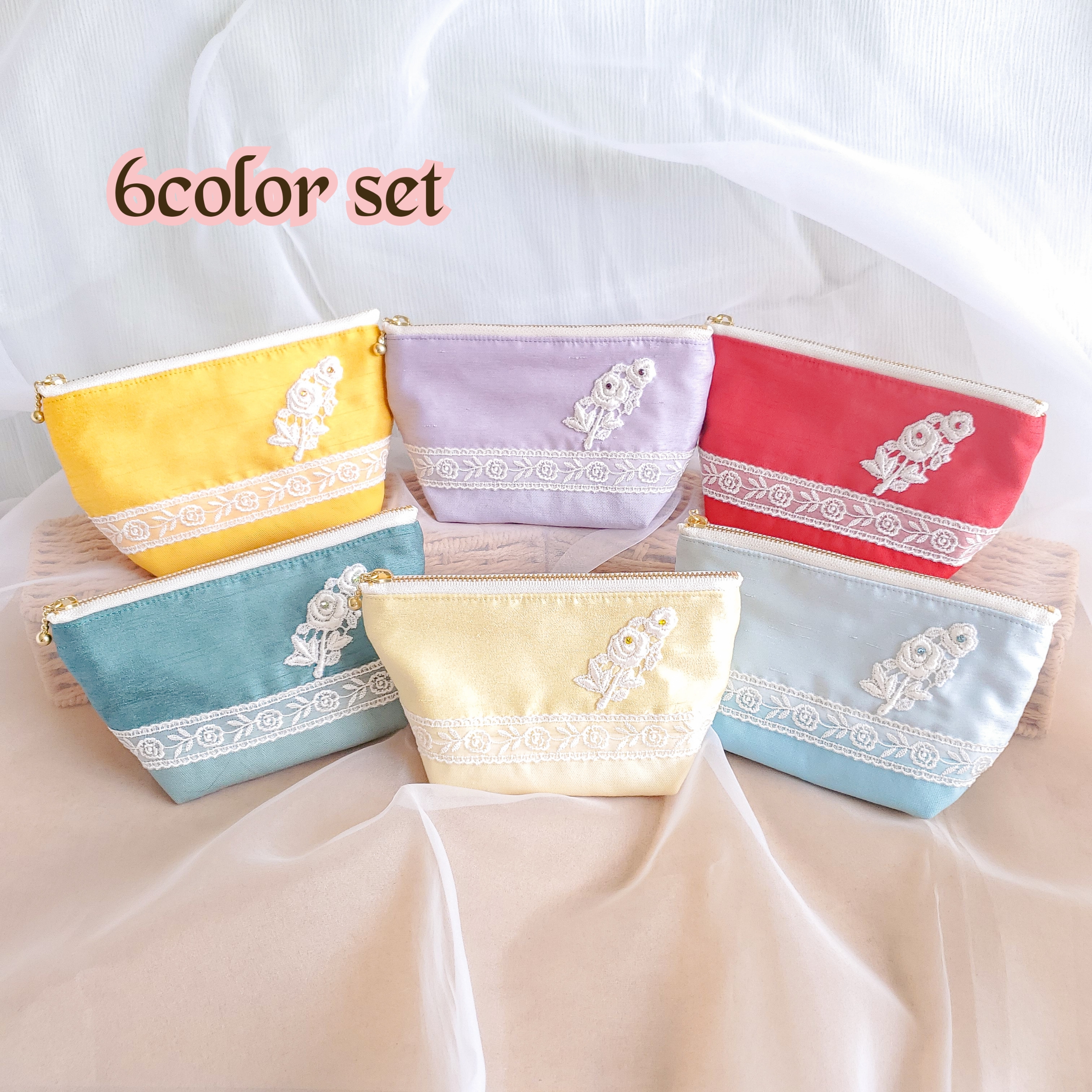 【送料無料】バレリーナのポーチ『眠れる森の美女／パ・ド・シス』６色セット
