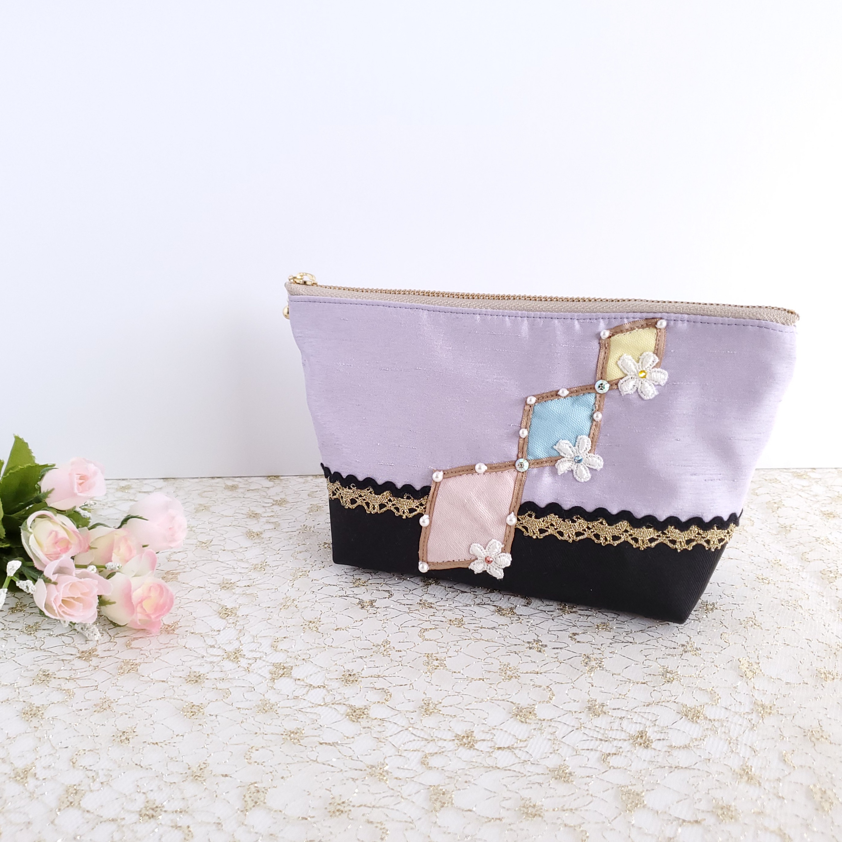 バレリーナのポーチ『アルレキナーダ／コロンビーヌ』／受注生産