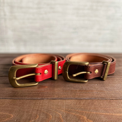 34インチ 黒（茶芯） スタッズベルト ビンテージタイプ その他