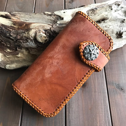 ハーマンオークレザーを使ったバイカーウォレット その他ミニ財布