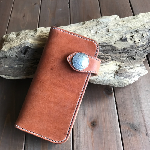 ハーマンオークレザーを使ったバイカーウォレット その他ミニ