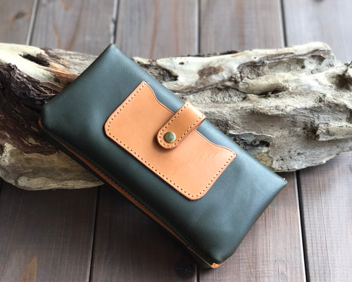 ilmodoAir グリーン 長財布 il modo Air イルモードエア 右利き STATUSY長財布 グリーン メンズ