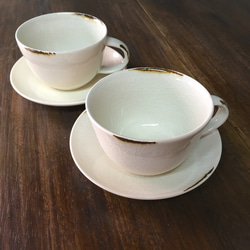 貫入 cup&saucer 1枚目の画像