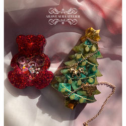 クリスマスツリーのオルゴナイト 立体・オブジェ ailoveaura 通販