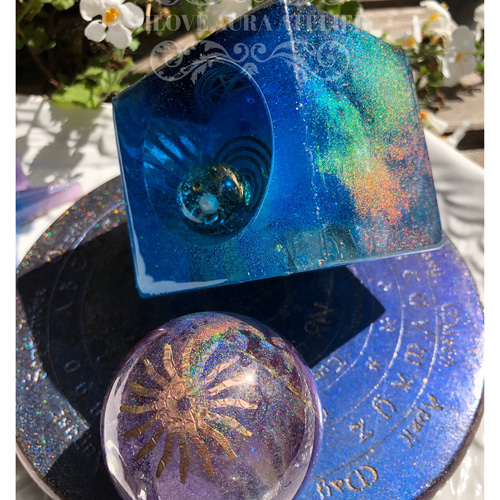 宇宙ファンタジーオルゴナイトセット 立体・オブジェ ailoveaura 通販