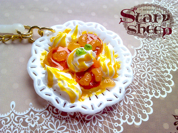 スマホピアス・オレンジホイップパンケーキ 2枚目の画像