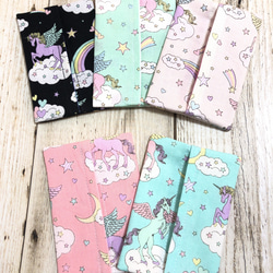 ゆめかわユニコーン柄♡通園通学グッズ♡サイズオーダーOK