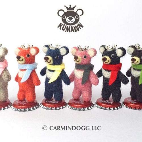 王様になりたいくまさん✼羊毛フェルト