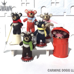 王冠 くま 『kumawn・black/クマウン ブラック 』ほわもこ 羊毛