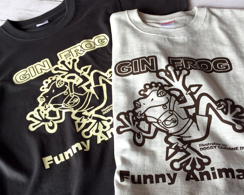 labyrins ホワイト Tシャツ shury groovy frog カエル labyrins ホワイト Tシャツ shury groovy frog - メルカリ