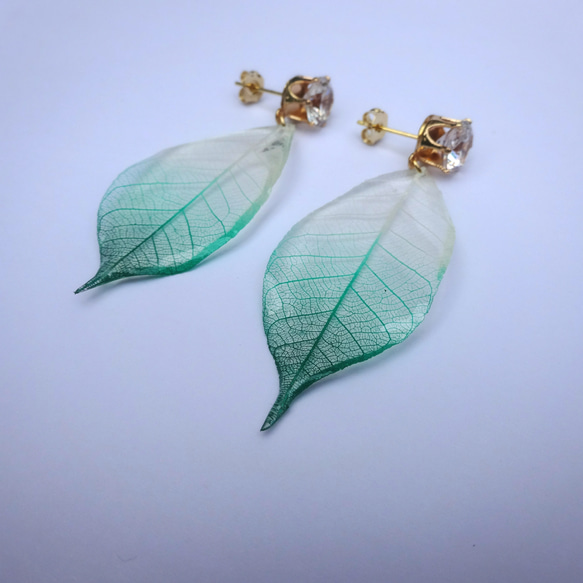 Green Gradation Leaf Pierce 4枚目の画像