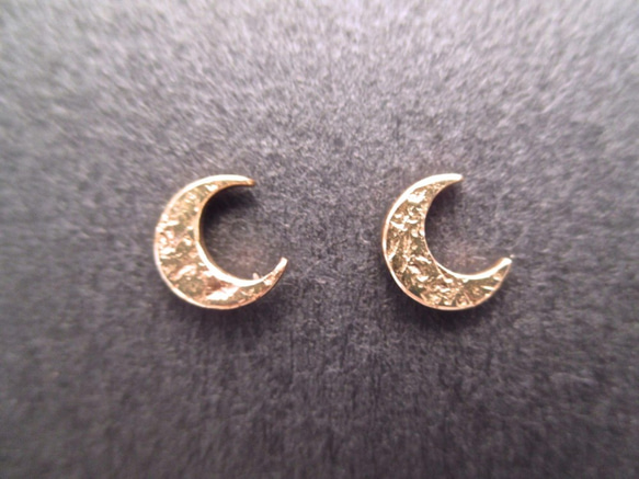 ~ 月亮 ~ 耳環 [黃銅] 雙耳套裝 第2張的照片
