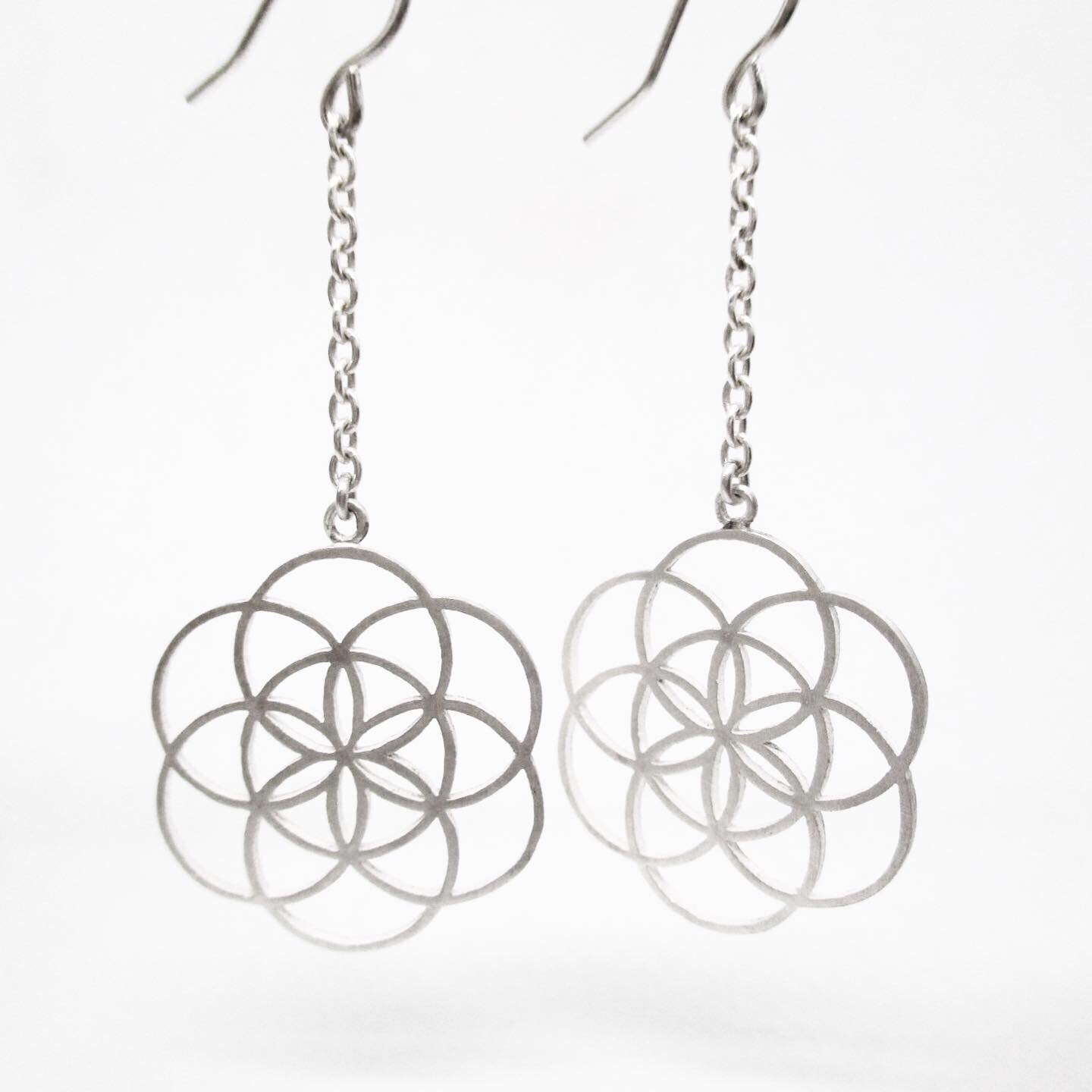 シードオブライフ フックピアス [sv950 ] Longタイプ ✼新作✼ 両耳セット