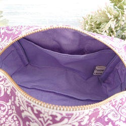 [可選類型] 紫色錦緞盒拉鍊袋 * 洛可可古董哥特洛麗塔紫色破舊別緻 第4張的照片