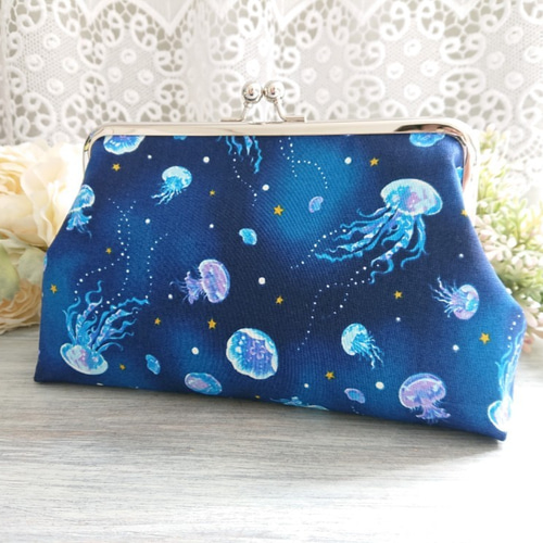 【美品】CUNE ふわふわポーチ 大　BLUE ふわふわポーチ 大｜ウサギがいる｜CUNE ONLINE STORE