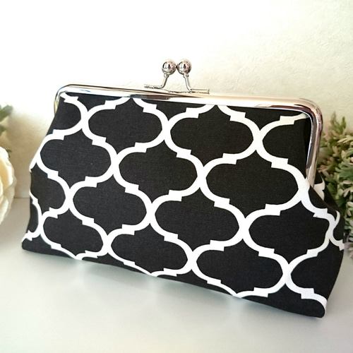 選べるサイズ】【再販38】人気のモロッカン柄がま口ポーチ*モロッコ  