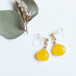 yellow jade short [イヤリング/ピアス] 1枚目の画像