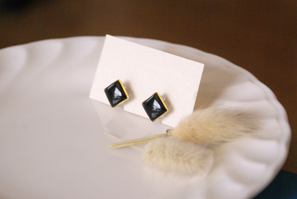 ◆black rhombus [イヤリング/ピアス] 3枚目の画像