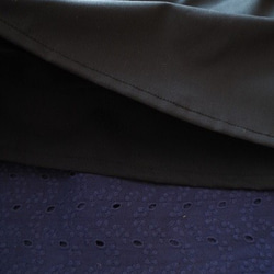 送料無料☆ラスト！スカラップレース刺繍が素敵なダブルガーゼのギャザースカート　フリーサイズ 8枚目の画像