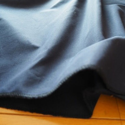 コットンリネンのシンプルギャザースカート☆フリーサイズ　ネイビー 7枚目の画像