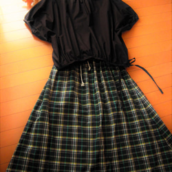 Creema限定「秋の福袋」秋色の夏服コーデセット（ブラウス＋スカート）フリーサイズ 1枚目の画像