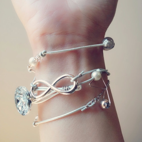 再販＆在庫のみで廃盤】フィンガーブレスレット3WAY（シルバー