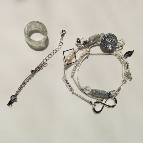 再販＆在庫のみで廃盤】フィンガーブレスレット3WAY（シルバー