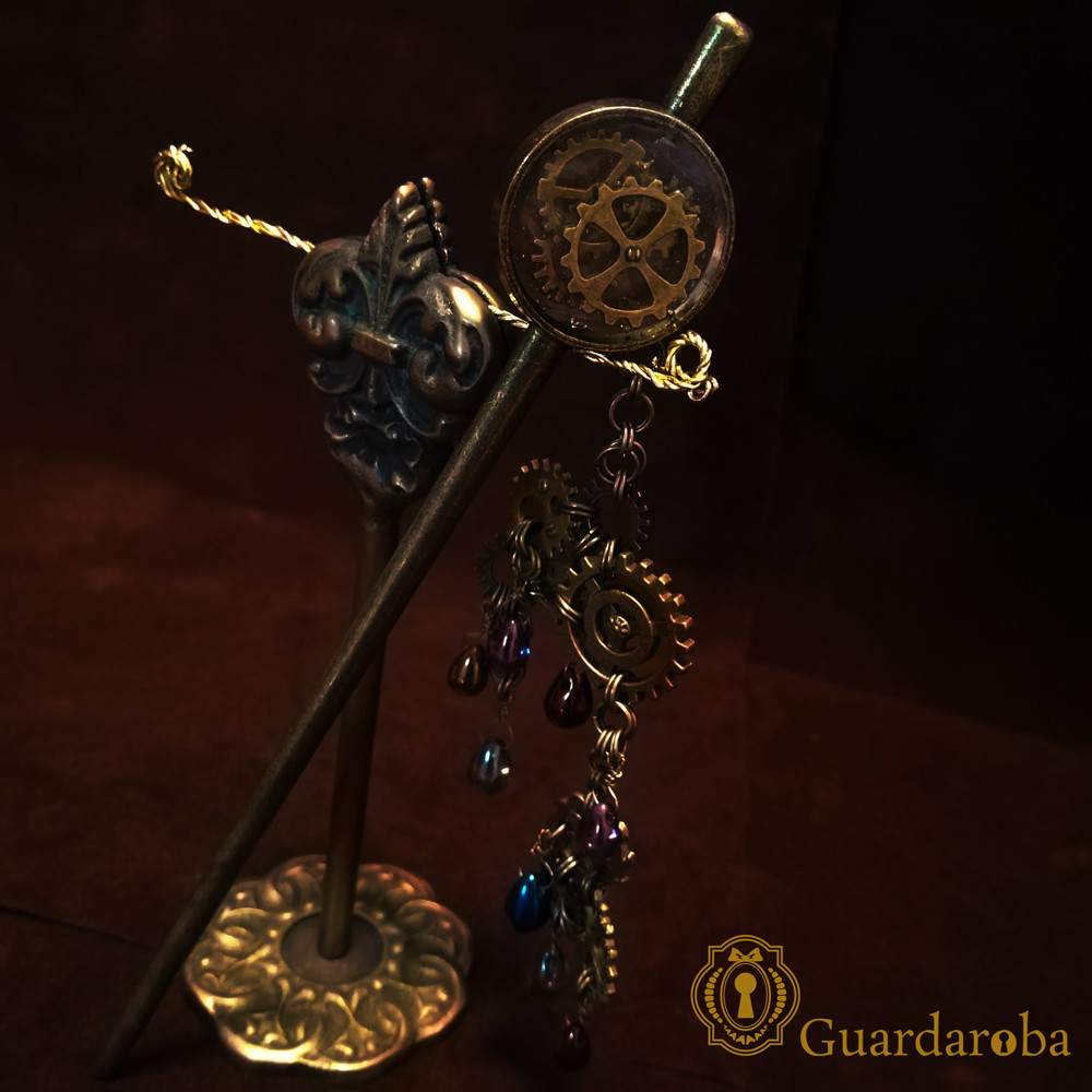 歯車と魔法の木の実のかんざし：ジャンマルコ 4,565円