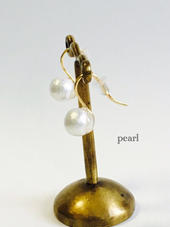 16KGP cotton pearl pierce 1枚目の画像