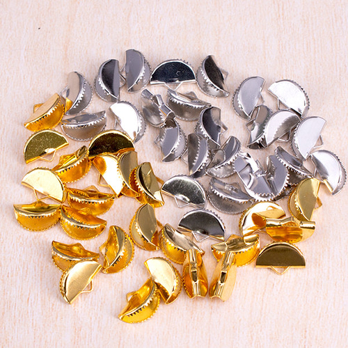 扇型 留め具金具 ゴールド シルバー セット 計40個 pt-636 金具