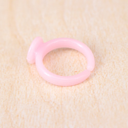 　子供用プラスチック指輪土台パーツ約100個【ピンク】 pt-1077 3枚目の画像