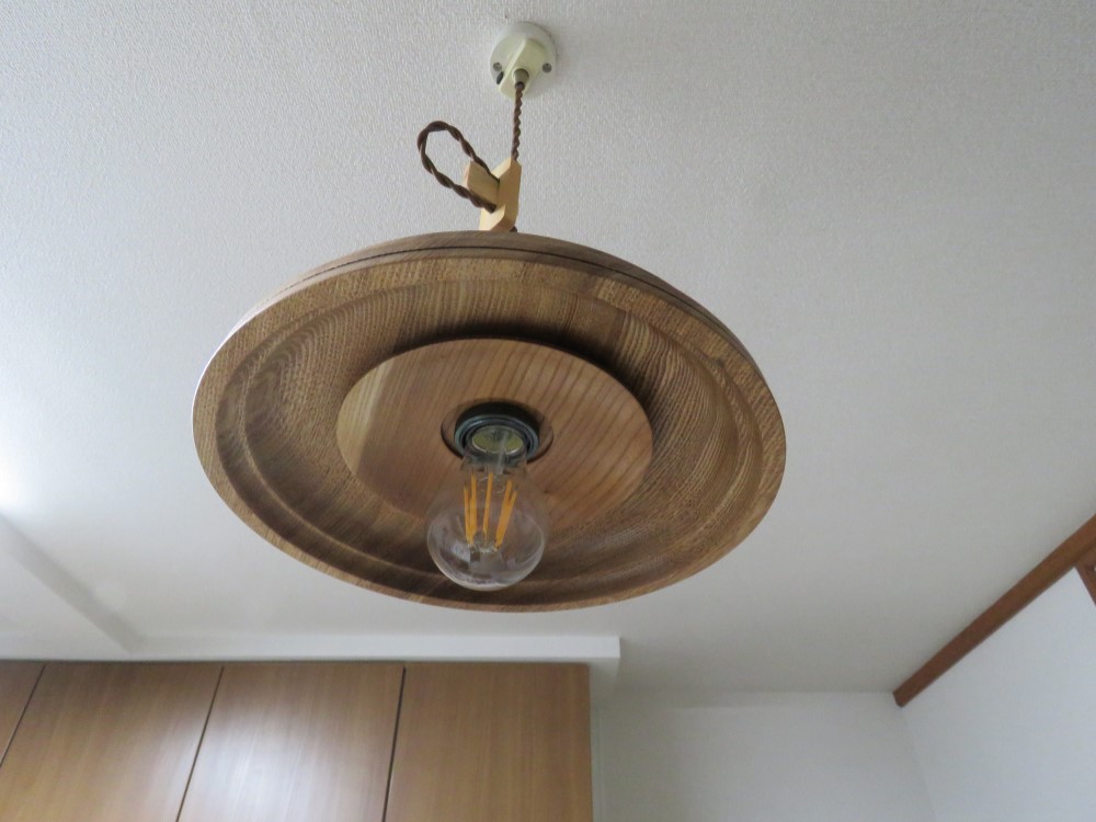 Creema限定2208　ハルニレのＷセードペンダント