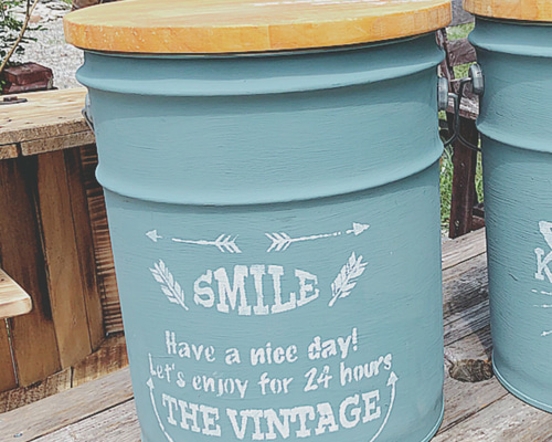 ペール缶　スツール　カスタムペイント ペール缶 スツール カスタムペイント