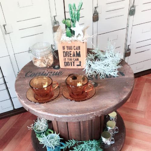 ケーブルドラムテーブルキャスター付