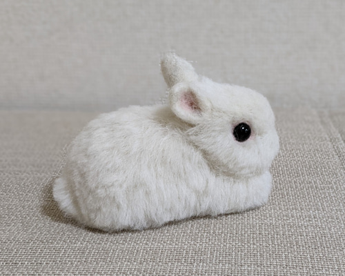 ネザーランドドワーフ（うさぎ）フロスティ ベビー 羊毛フェルト