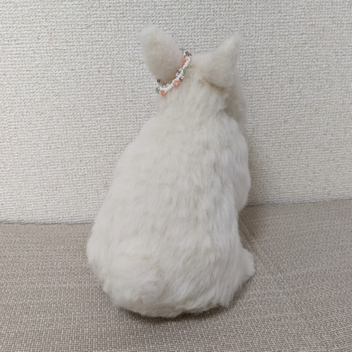 羊毛フェルト うさぎ ネザーランド・ドワーフ ハンドメイド ぽぽ 羊毛フェルト 小さな小さなうさぎさん ミニチュア ネザーランド