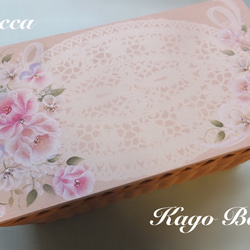 薔薇のコースター 6枚セット（ケース付き）トールペイント コースター