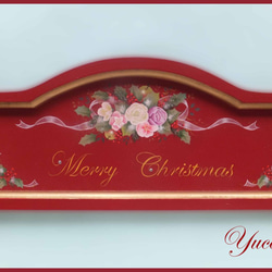 クリスマスローズフレーム 2017（トールペイント） タペストリー