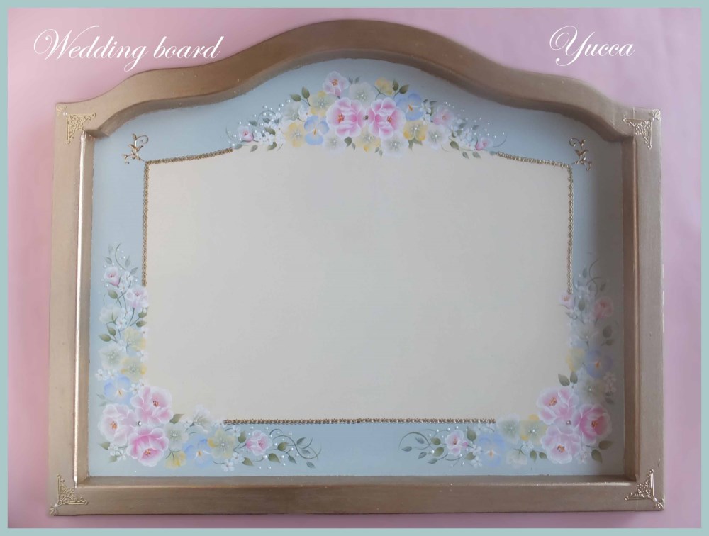 手描きトールペイントウェルカムボード